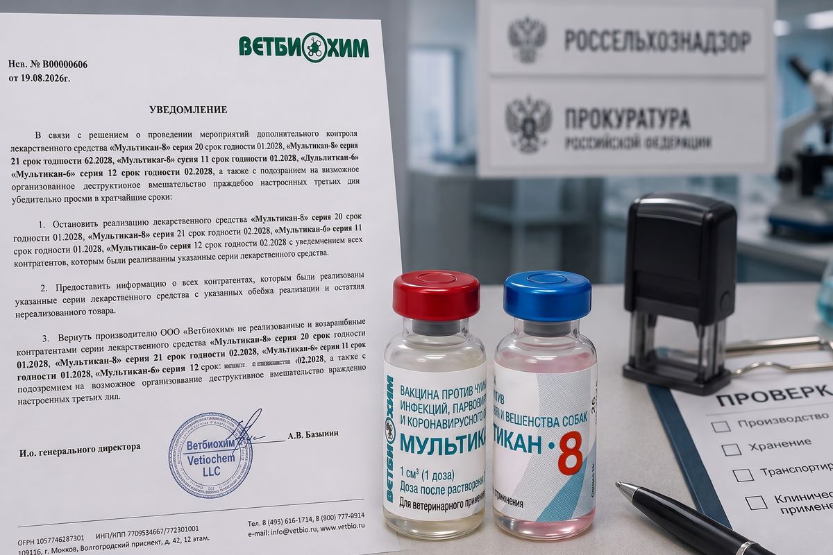 Жалобы на вакцину «Мультифел» — заявления Shot и «Ветбиохима» расходятся